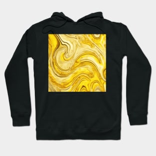 YELLOW LIQUID MARBLE DESIGN Hoodie